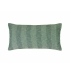 Almofada retangular tricot chevron verde